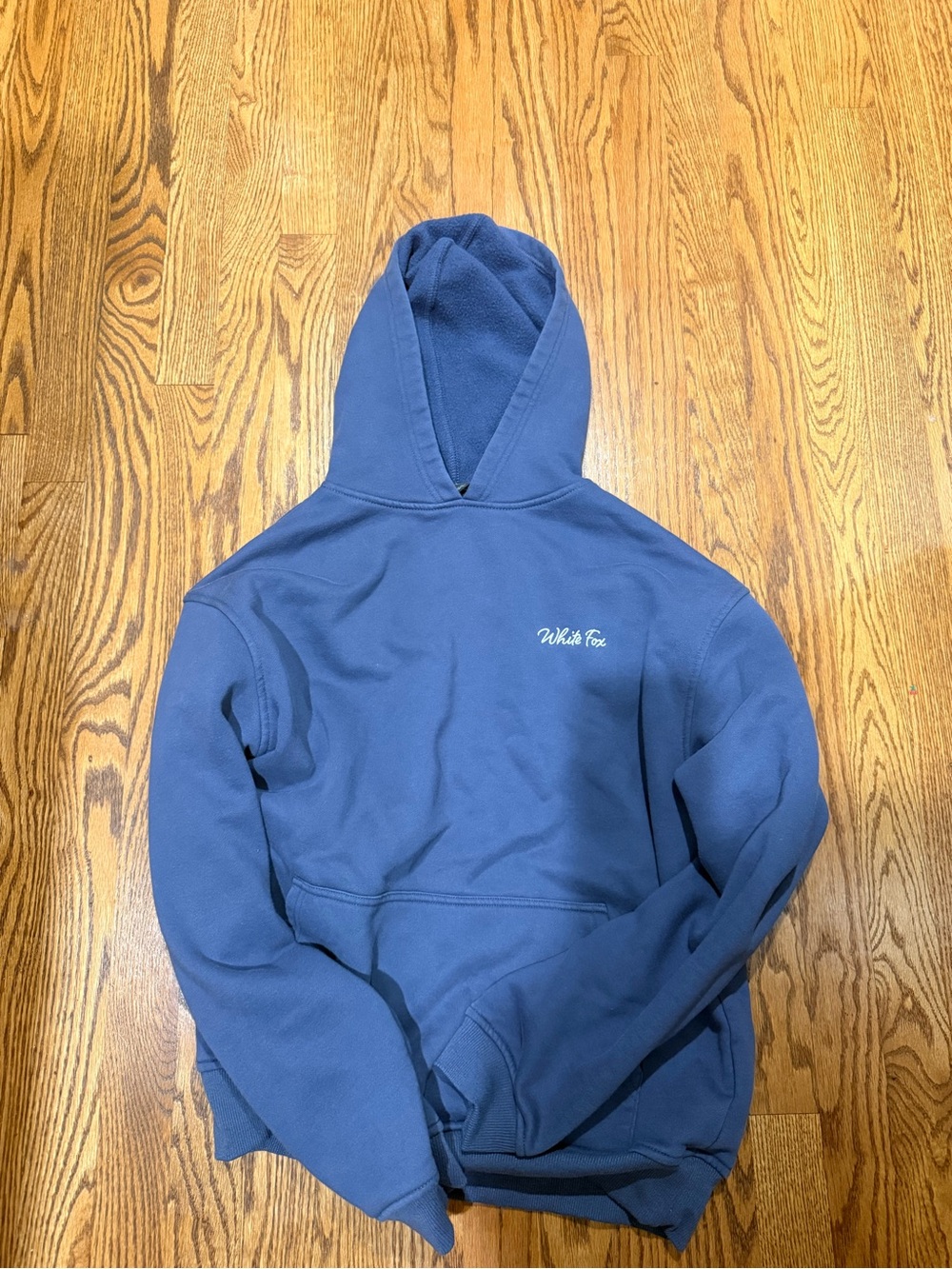 White Fox Blue Hoodie Sweatshirt